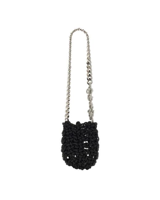 Kara Black Knot Shoulder Bag