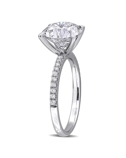 Created Forever Blue 3 Tdw Lab-Created Diamond Engagement Ring