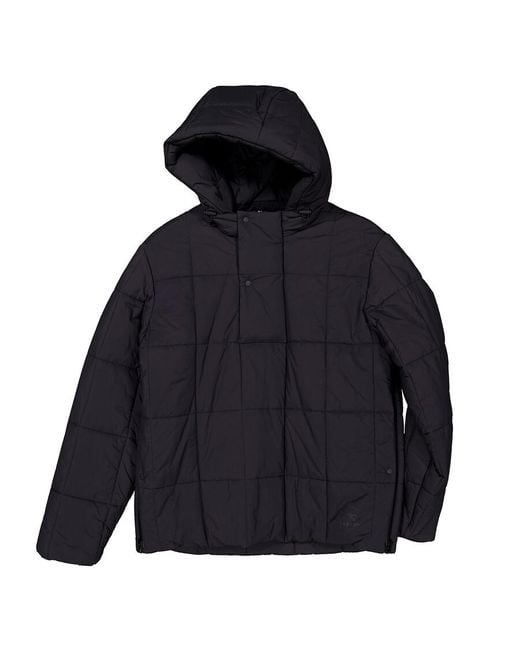 Burberry Black Quilted Nylon Half Zip Jacket for men