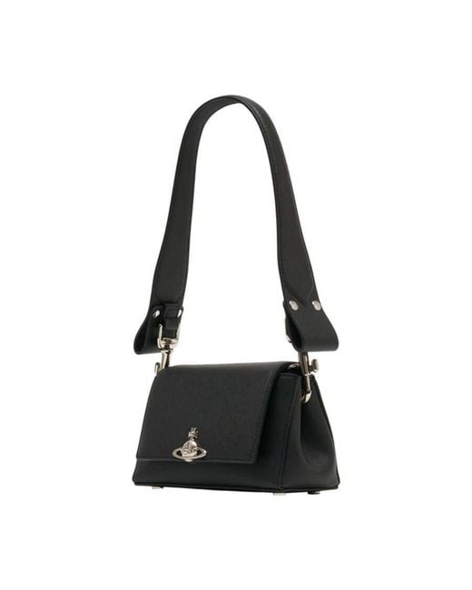 Vivienne Westwood Black Hazel Shoulder Bag