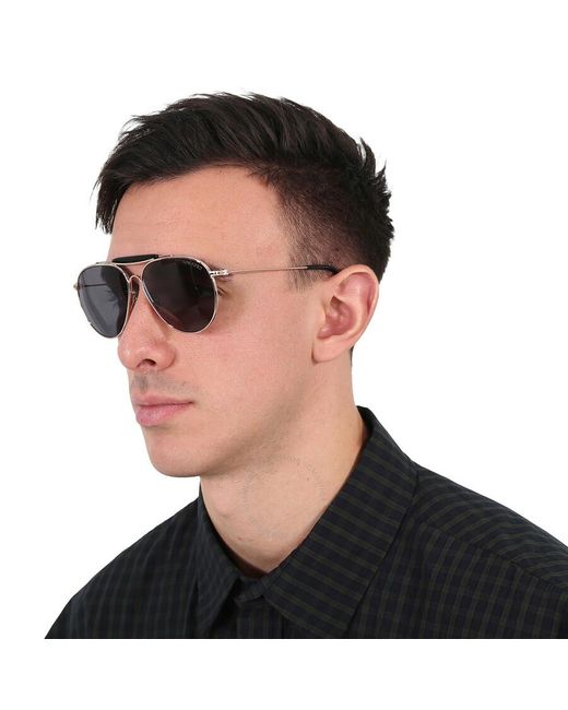 Tom Ford Gray Raphael Smoke Pilot Sunglasses Ft0995 28a 59 for men