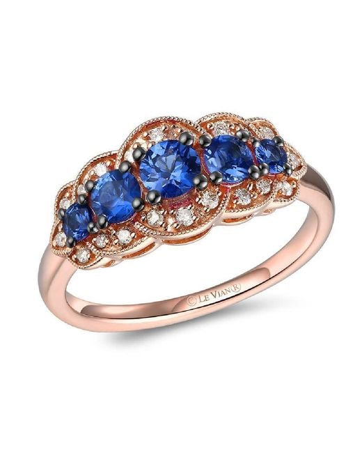 Le Vian Blue Berry Sapphire Ring Set