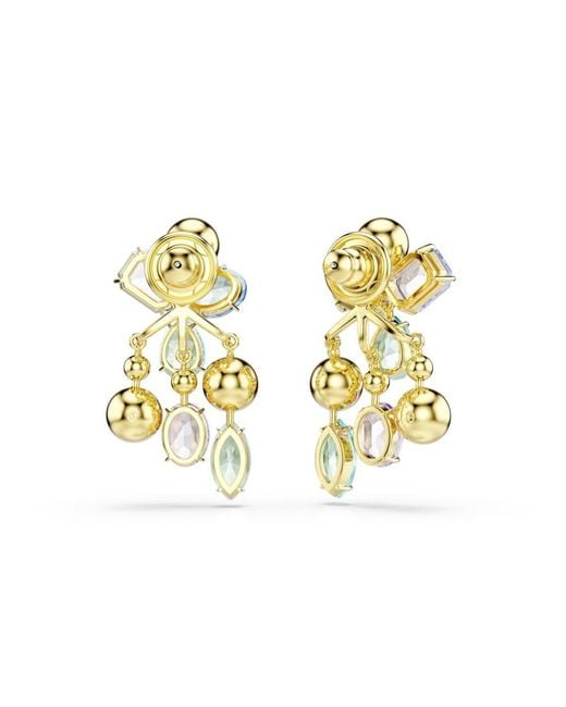 Swarovski Blue Gema-Tone Plated Crystal Earrings