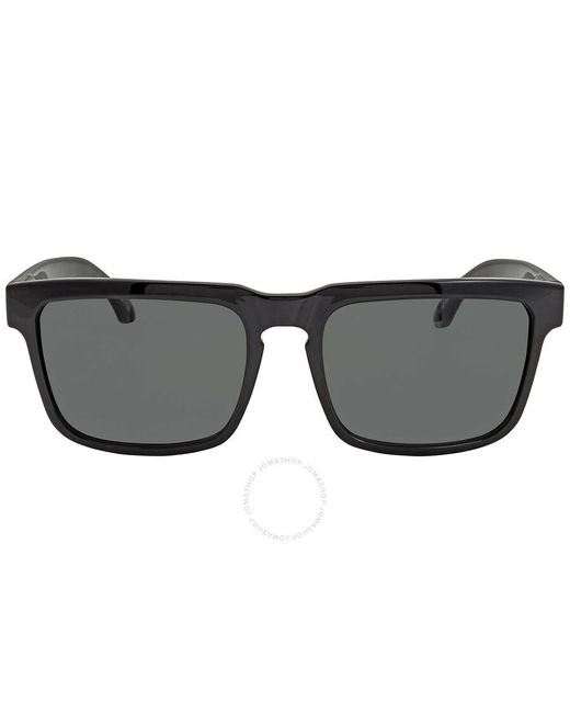 Spy Black Helm Hd Plus Gray Green Square Sunglasses 673015038863