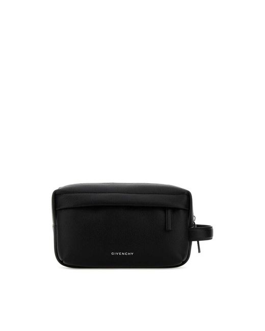 Givenchy Black Leather U Backpack Beauty Case for men