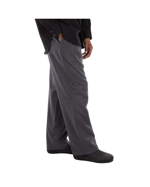 Boss Black Straight Waistband Wool Pants for men