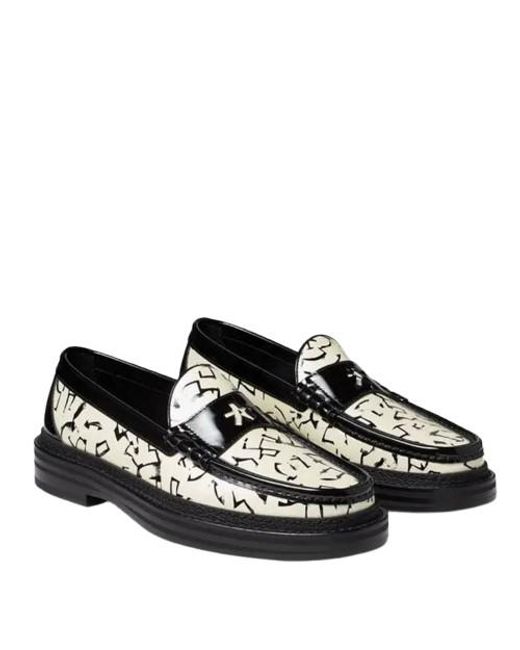 Jimmy Choo Black Eric Haze Ezra M Artwork Loafers, Brand Size 41.5 Us for men