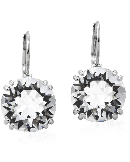 Swarovski Metallic Ladies Millenia Round Cut Drop Earrings