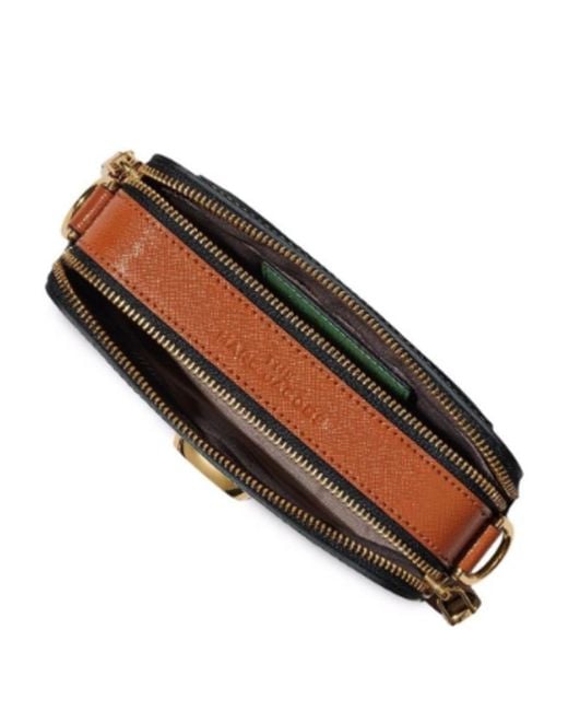 Marc Jacobs Green The Logo Strap Snapshot Leather Bag Aspen Multi (the)