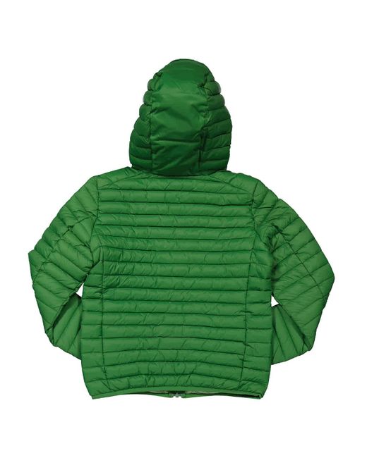 Save The Duck Green Boys Huey Hooded Puffer Jacket
