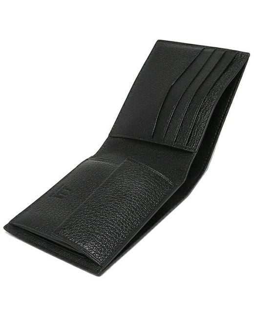 Dunhill Black 4Cc Coin Purse Duke Fine Leather Billfold Wallet for men