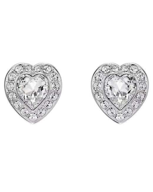 Swarovski Metallic Ariana Grande X Heart Stud Earrings