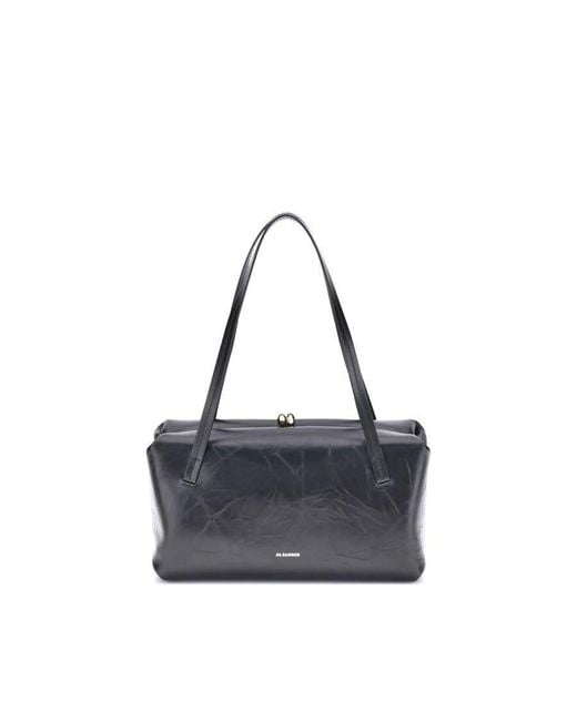 Jil Sander Blue Goji Pillow Shoulder Bag