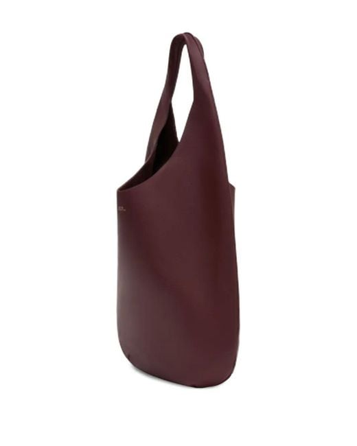 A.P.C. Red Le Neige Shoulder Bag Burgundy