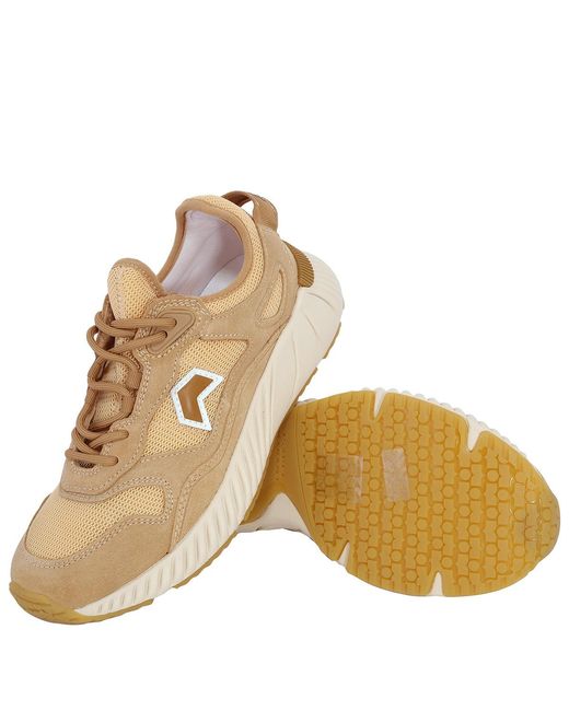 Isabel Marant Brown Ewie Sporty Leather Sneakers