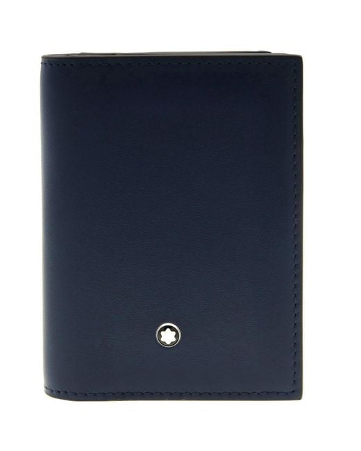 Montblanc Blue Meisterstuck Card Holder 4Cc for men