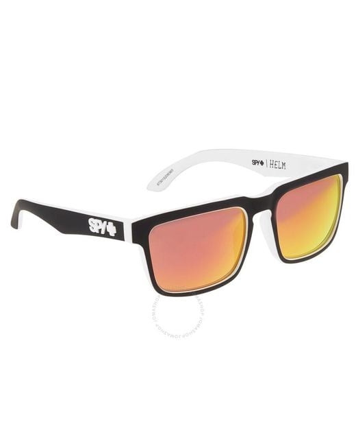 Spy Brown Helm Hd Plus Gray Green With Red Spectra Square Sunglasses 673015209365