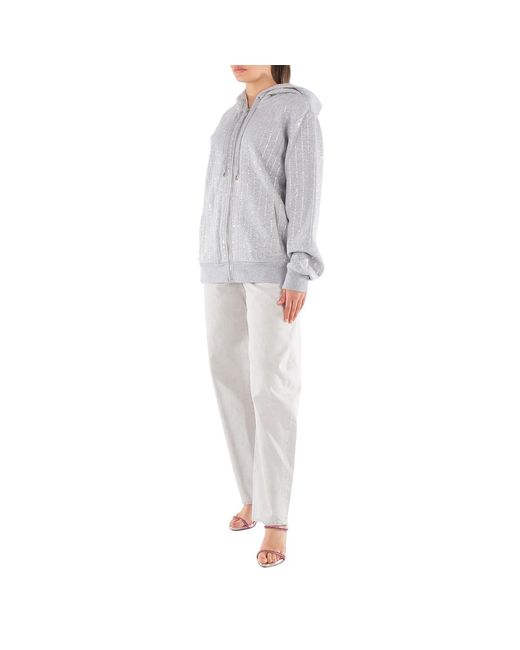 Michael Kors Gray Long Sleeve Zip-Up Hoodie for men