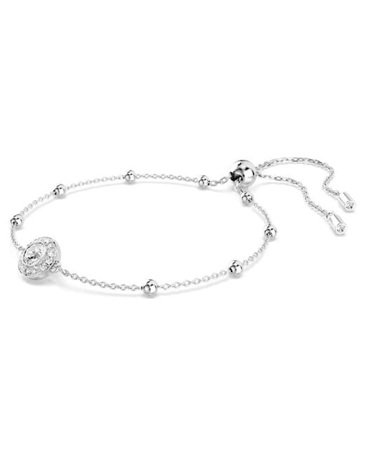 Swarovski Metallic Una Angelic Rhodium Plated Bracelet