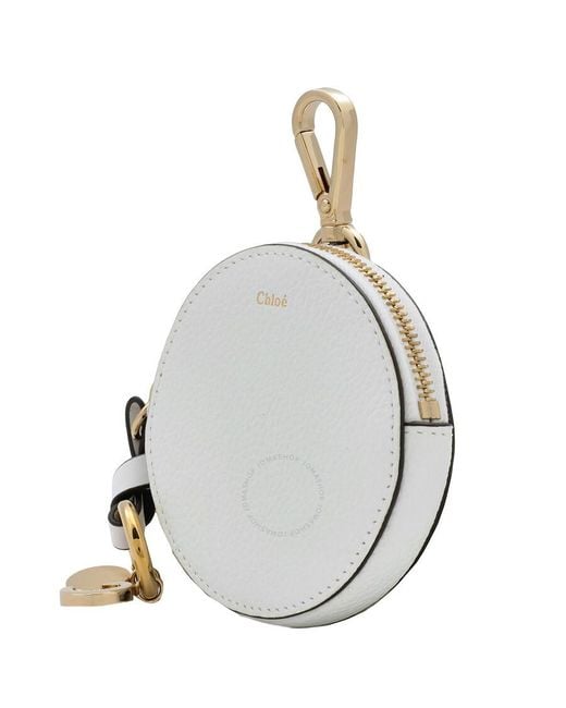 Chloé Metallic Crystal Alphabet Coin Purse