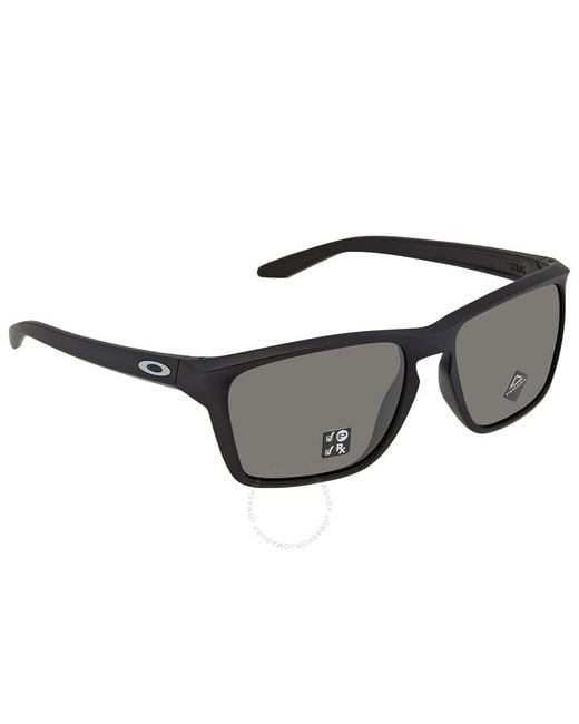 Oakley Gray Sylas Prizm Polarized Rectangular Sunglasses Oo9448 944806 57 for men