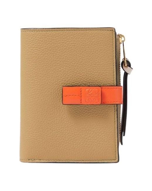 Loewe Natural Slim Zip Bifold Compact Wallet for men