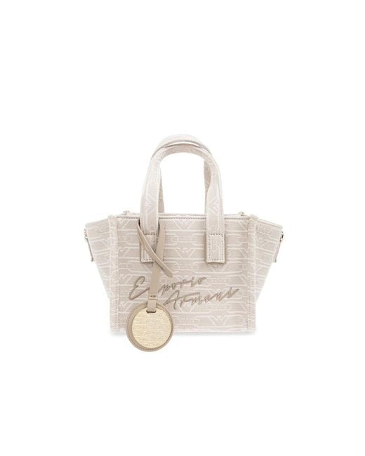 Emporio Armani White Bag With Logo