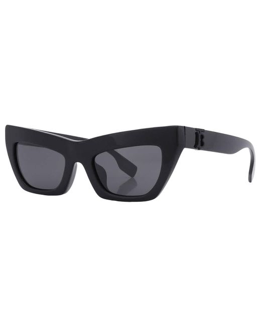Burberry Black Dark Grey Cat Eye Sunglasses Be4405f 300187 51