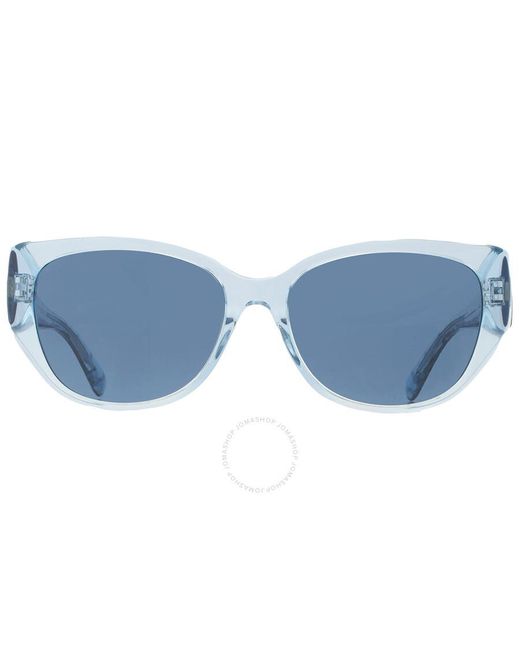 COACH Blue Cat Eye Sunglasses Hc8362u 574080 57