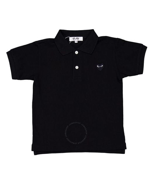 Comme des Garçons Blue Cdg Play Boys Heart Logo Polo Shirt for men