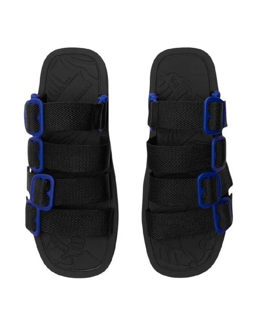 Burberry Blue Nylon Strap Sandals, Brand Size 43 Us for men