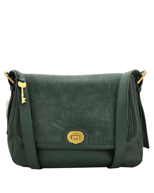 Fossil Green Harper Large Flap Crossbody Zb1811298
