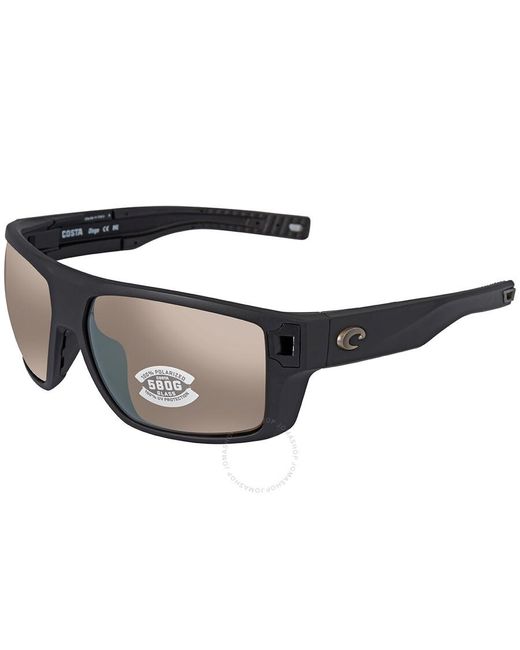 Costa Del Mar Gray Diego Copper Silver Mirror Polarized Glass Sunglasses Dgo 11 Oscglp 62 for men