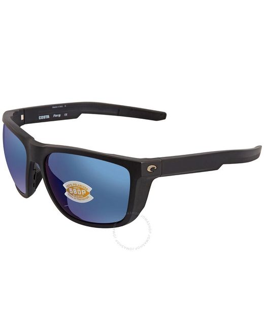 Costa Del Mar Ferg Blue Mirror Polarized Polycarbonate Sunglasses Frg 11 Obmp 59 for men