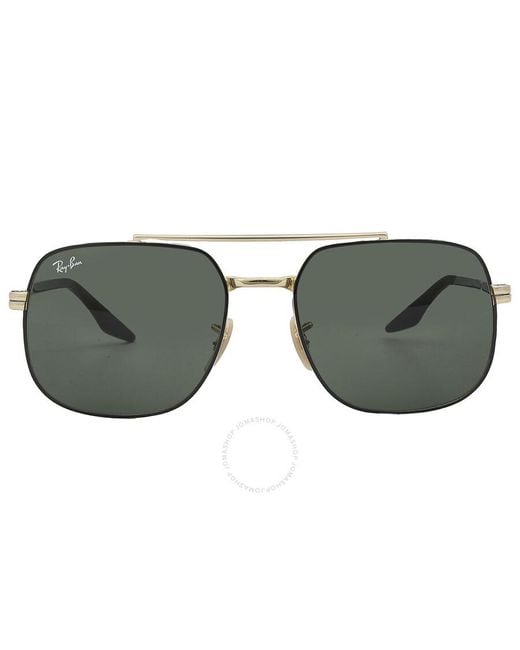 Ray-Ban Multicolor Green Square Sunglasses Rb3699 900031 56