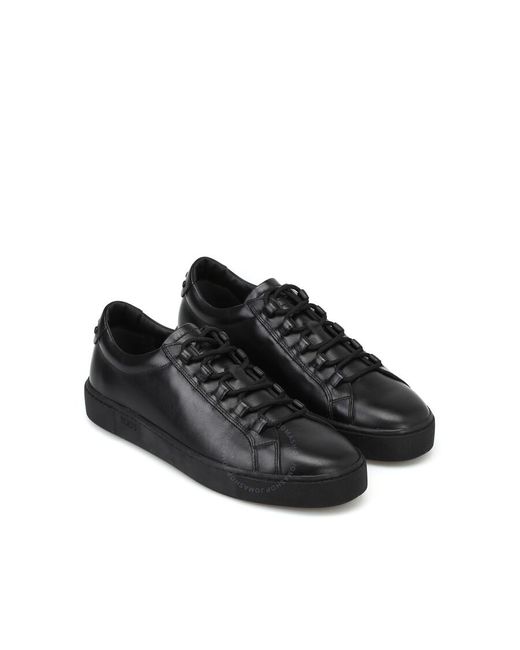 Tod's Black Leather Gommini Sneakers for men