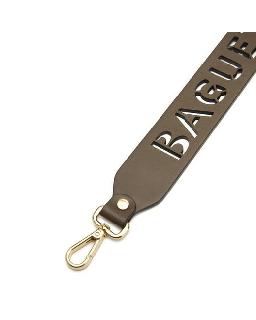 Fendi Metallic Strap You-Dark Coffee Leather Mini Shoulder Strap