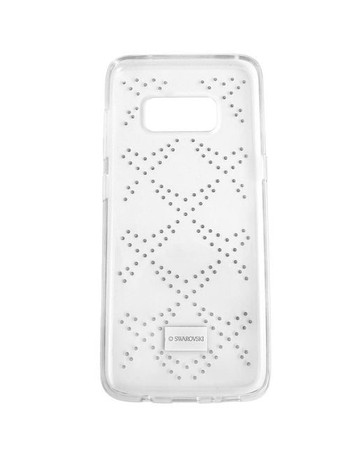 Swarovski White Transparent Hillock Samsung Galaxy S 8 Smartphone Case With Bumper