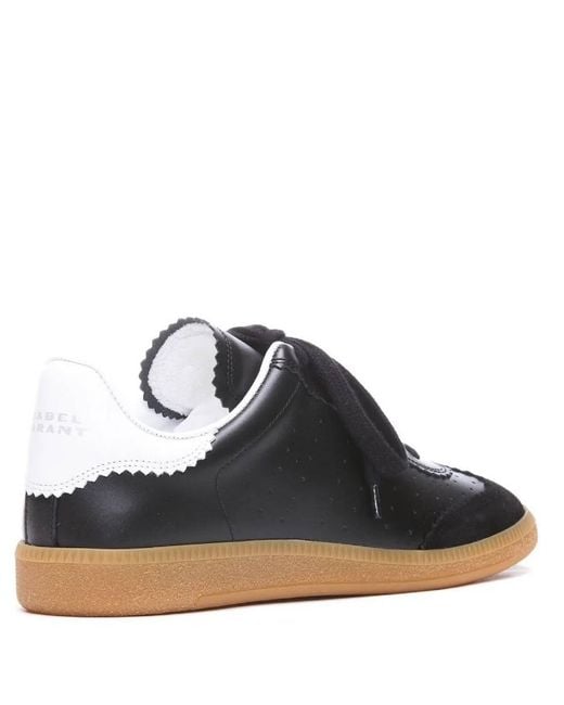 Isabel Marant Blue Bryce Low-Top Leather Sneakers, Brand Size 35 Us