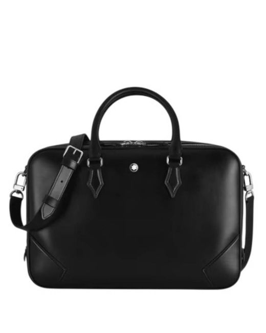 Montblanc Black Meisterstuck Large Leather Document Case for men