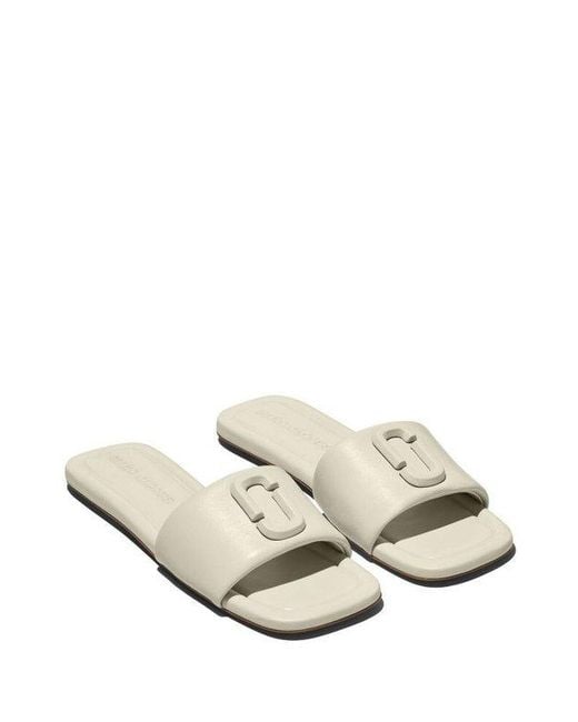 Marc Jacobs Natural The J Marc Logo Sandals, Brand Size 40 Us