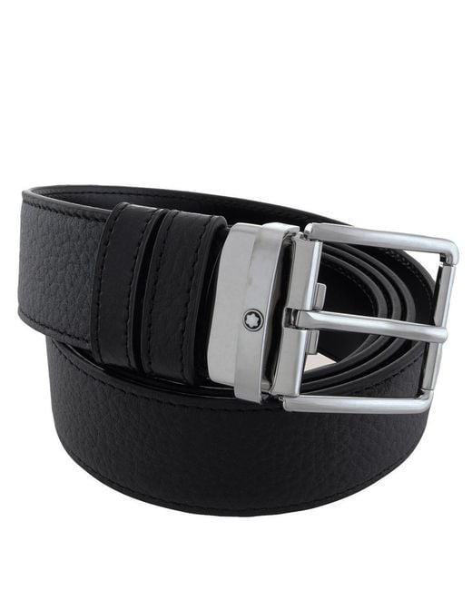 Montblanc Black Everyday Reversible Leather Belt for men