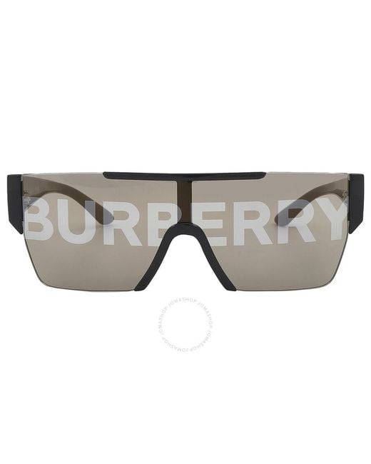 Burberry Multicolor Gold With Silver Shield Sunglasses Be4291 3001g 38 for men