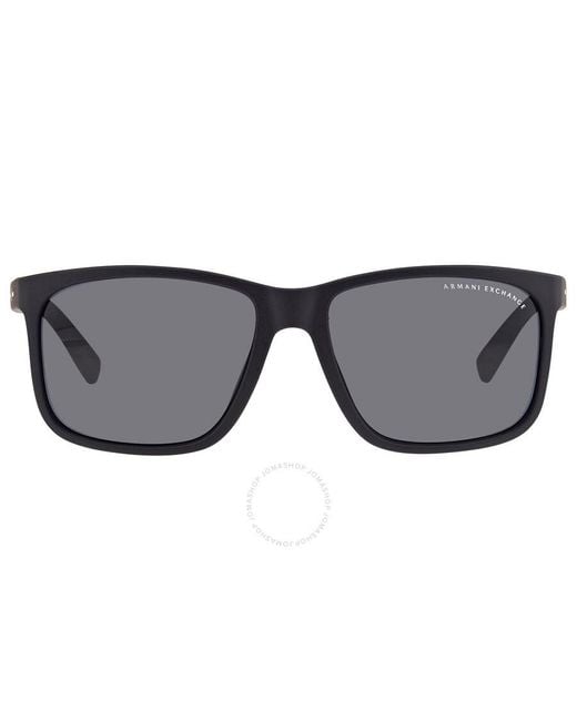 Armani Exchange Gray Grey Square Sunglasses Ax4041sf 815787 58 for men