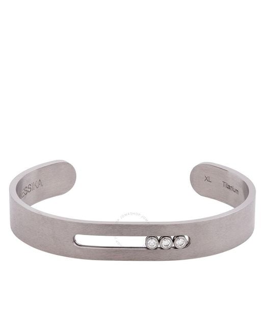Messika Metallic Move Titanium Diamond Bracelet for men