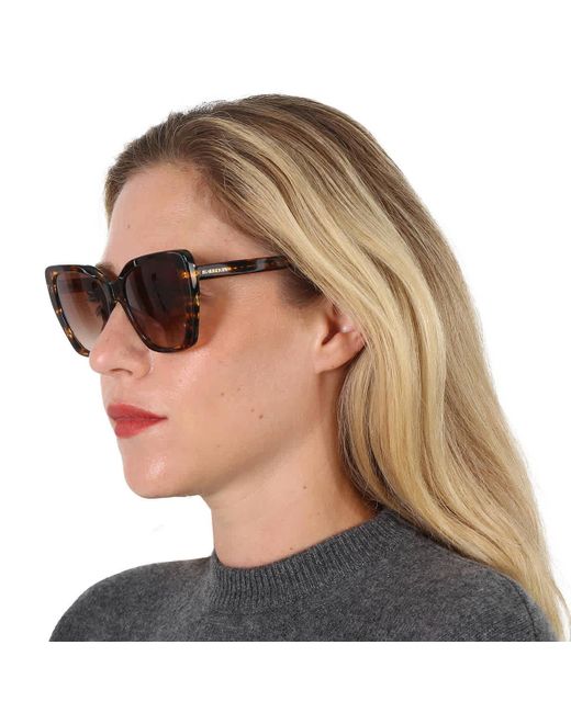 Burberry Brown Tamsin Gradient Butterfly Sunglasses Be4366 398113 55