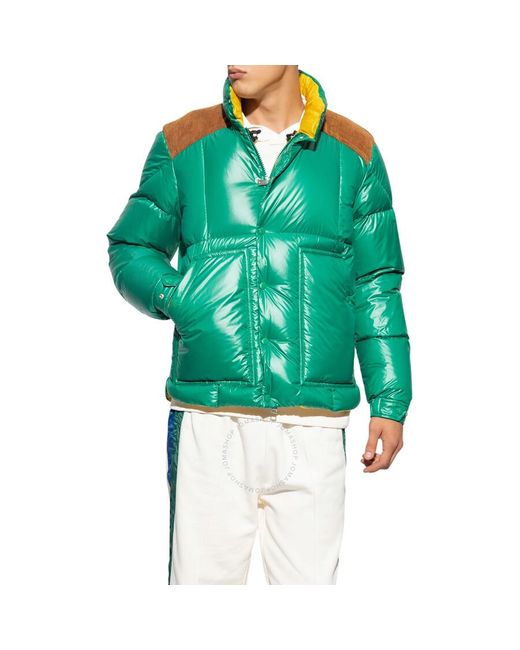 Moncler Green Ain Short Down Puffer Jacket, Brand Size 4 for men