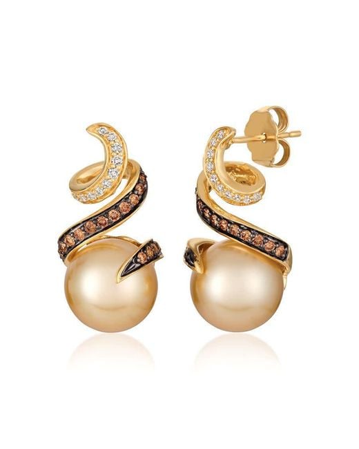Le Vian Metallic Ladies Wisdom Pearls Fashion Earrings