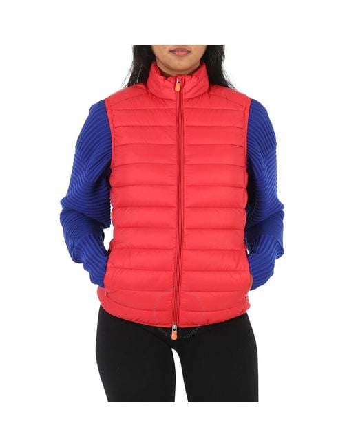 Save The Duck Red Tango Puffer Gilet Vest