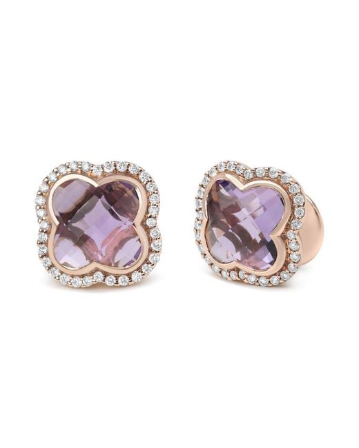 Haus of Brilliance Pink 18k Re Gold 3/8 Cttw Diamond